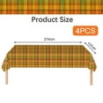 thumbnail image 2 of 4 Pieces Fall Tablecloth Maple Leave Theme Party Autumn Pumpkin Leaves Disposable Plastic Fall Thanksgiving Table Cover Decoration Supplies Favors, 2 of 5