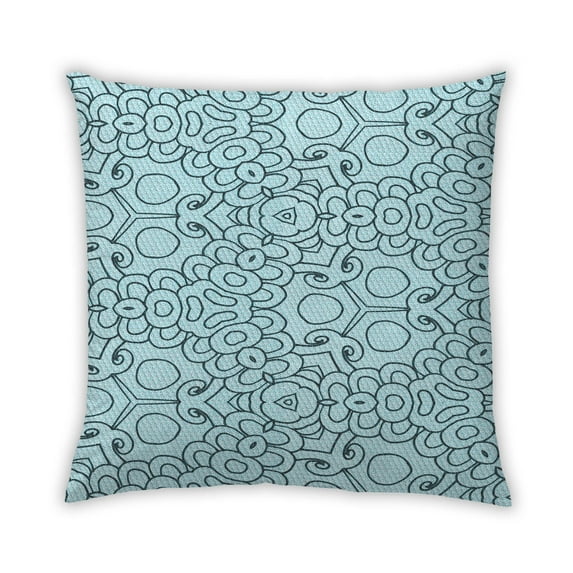 Ahgly Company Outdoor Square Contemporary Throw Pillow, 18 inch by 18 inch
