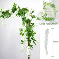 thumbnail image 3 of Guirnalda De Wisteria Flores Artificiales Decoración, 3 of 5
