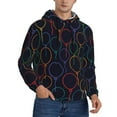 thumbnail image 2 of Goofa Colorful Balloons for Men's Hooded Sweatshirt - Lightweight Pullover Hoodie with Kangaroo Pocket, Perfect for Everyday Wear-4X-Large, 2 of 7