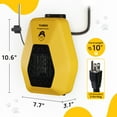 thumbnail image 5 of TURBRO Neighborhood DH800A Dog House Heater 800W, Wall Mount, 10ft Anti Bite Cord, Waterproof Control, Overheat Protection, Electric Warmer for Hound Kennel Cat Cage Chicken Coop, UL Test Passed, 5 of 10