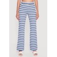 thumbnail image 3 of Women's Striped Textured Knit Boot Cut Casual Pants, 3 of 4