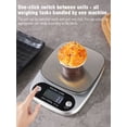 thumbnail image 3 of Kitchen electronic scale - precise, small-sized, high-precision gram scale, electronic scale made of stainless steel, for medicinal herbs and coffee roasting.,10kg-1g -Silver, 3 of 8