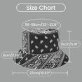 thumbnail image 3 of Reversible Paisley Bucket Hat Cotton Fisherman Cap Packable Cheetah Sun Hat for Women and Men, 3 of 6