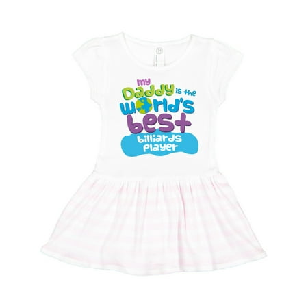 

Inktastic World’s Best Billiards Player Daddy Gift Toddler Girl Dress