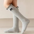 thumbnail image 7 of Girls Knee High Socks with Bows Soft Cotton, School Uniform Long Socks*1pc, 7 of 7
