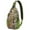 Halloween Skulls Pumpkins, variant on Sling Backpack,Halloween Spider Web and Spiders Sling Bag with Water Bottle Holder,Waterproof Sling Bag for Men/Women with Headphone Jack for Hiking,Travel