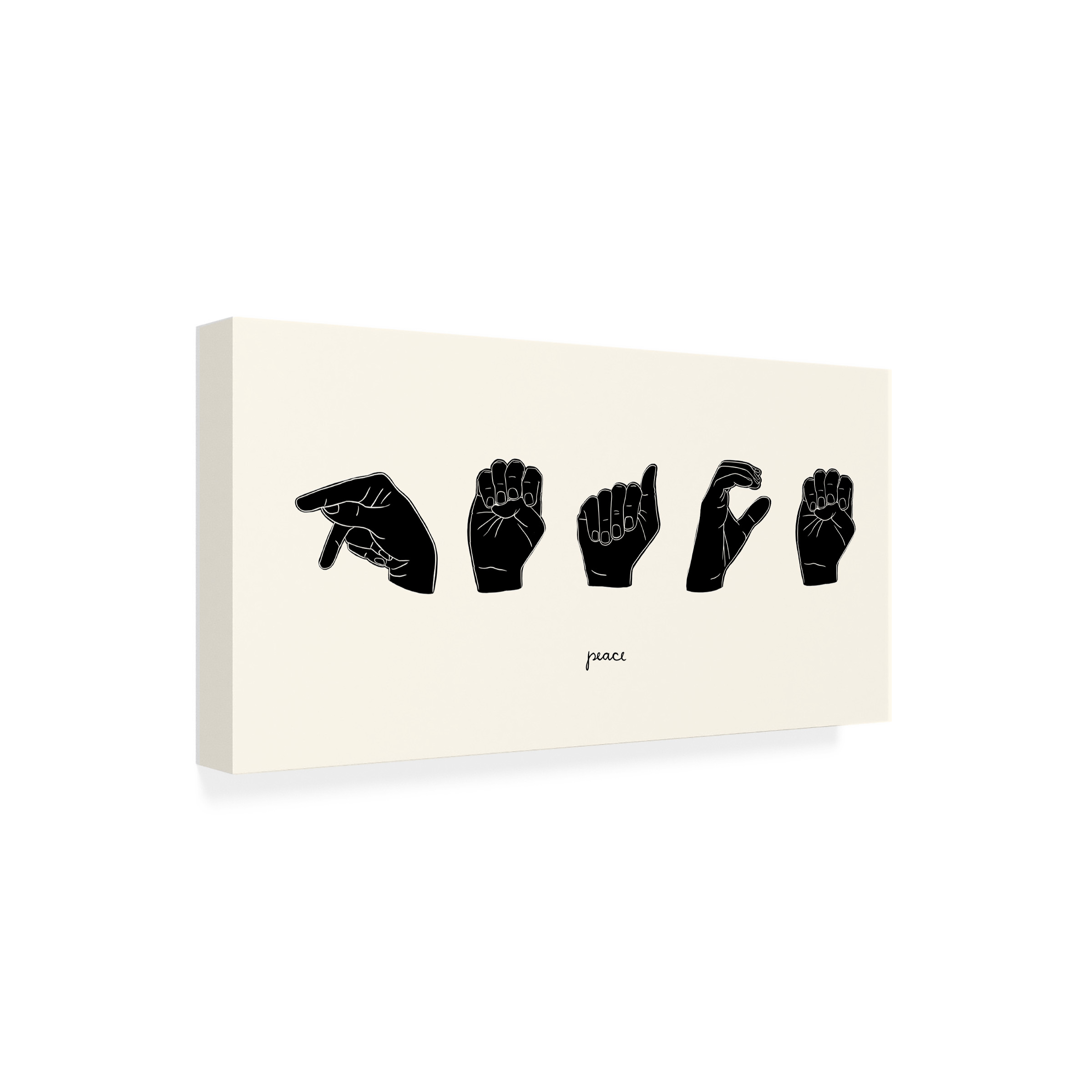 Emma Scarvey 'Sign Language V' Canvas Art