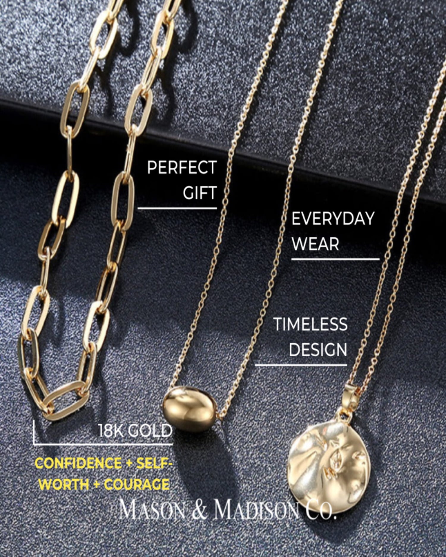 18K Gold Layering Necklace