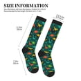 thumbnail image 2 of Picia Colorful Dinosaurs Printed Sports Compression Socks - 15-20mmHg Graduated Compression, High-Performance Soft and Breathable Socks for Men and Women, 2 of 5