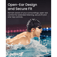 thumbnail image 3 of SHOKZ OpenSwim Pro - Open-Ear Bluetooth Headphones & 32GB MP3 Player, IP68 Waterproof, Bone Conduction Headphones, Running and Swimming, White, 3 of 4
