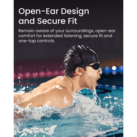 Shokz - OpenSwim Pro Bone Conduction Sports Headphone - Red