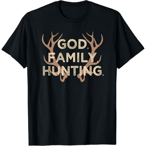 God Family Hunting Shirt Gift for Men Teens Christians