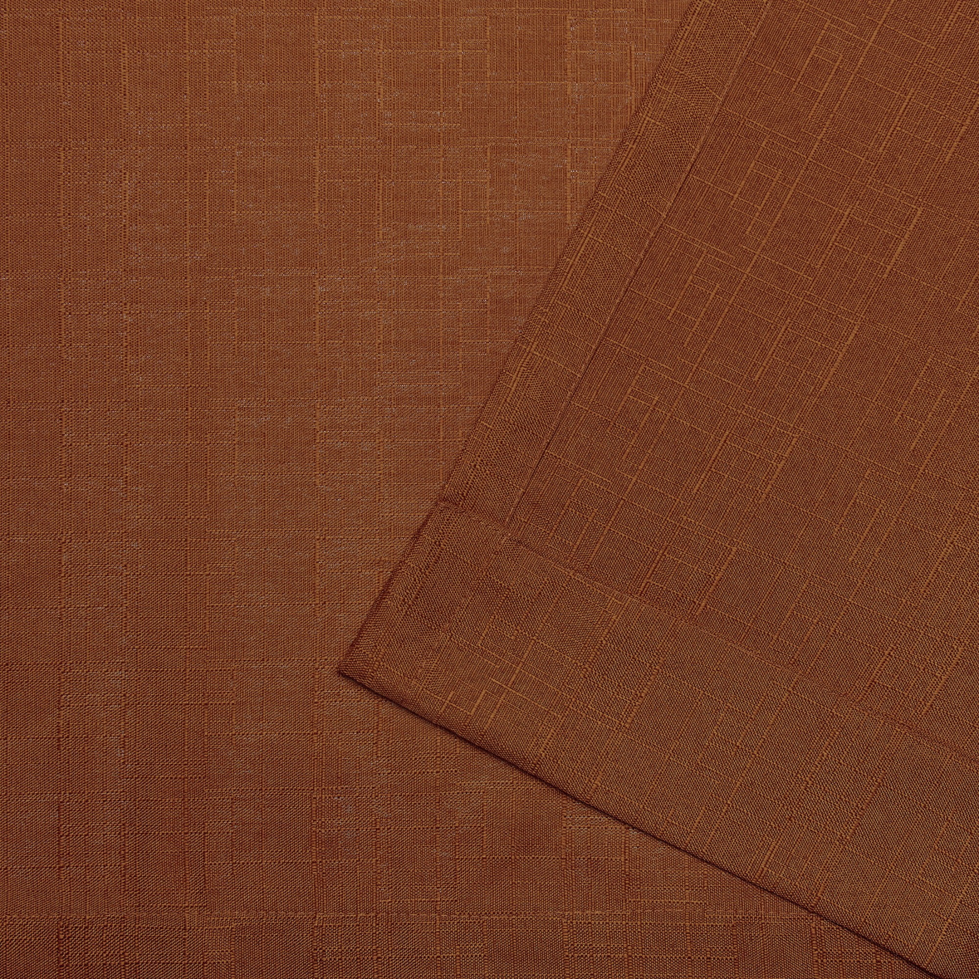 Exclusive Home Curtains Loha Linen Grommet Top Curtain Panel Pair, 54x84, Terracotta
