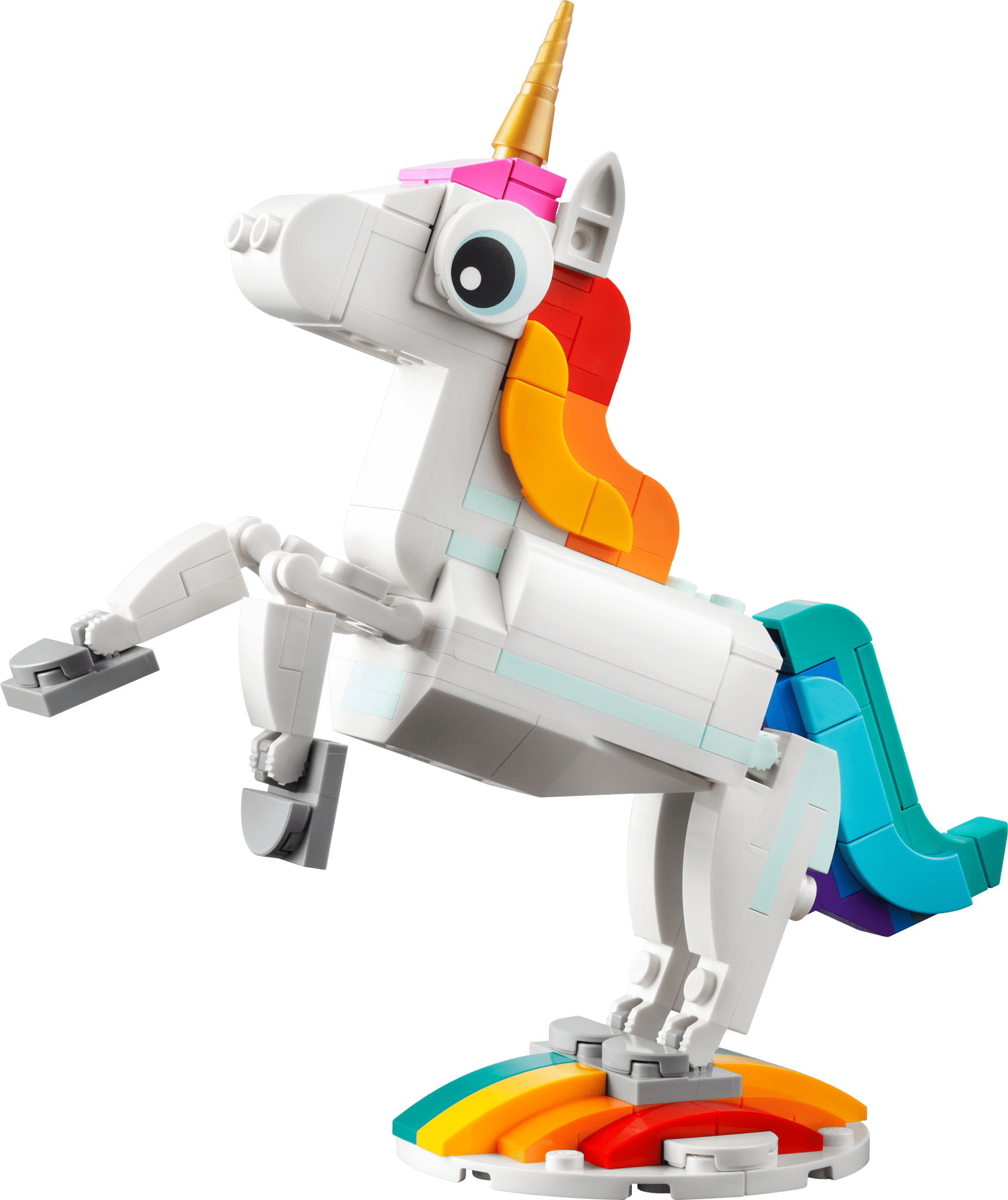LEGO Colorful Animals Play Pack, 5 Adorable Animal Builds in 1 Box: Bunny Toy, Unicorn Toy, Seahorse Toy, Peacock Toy, and Birds in a Nest, Birthday Gift Idea for Animal Lovers, 66783