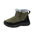 thumbnail image 2 of AXXD Boots for Women,Winter Mid-Calf Boots,Warm Round Toe Snow Boots,Green,US 5.5, 2 of 6