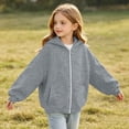 thumbnail image 6 of Winter Zip Up Hoodies for Children Hooded Sweatshirt Kids Fashion Solid Color Long Sleeve With Pocket Warm Zipper For Girls And Boys, 6 of 9