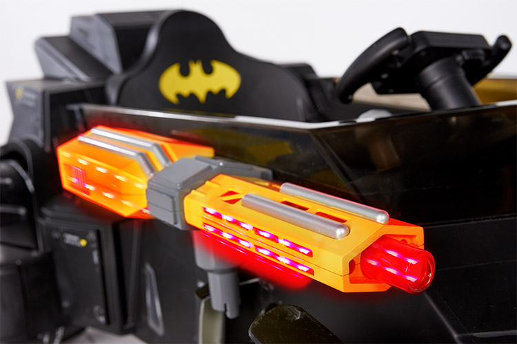 6 Volt DC Comics Batman Batmobile Battery Powered Ride-on - Features Light up Cannons and Sounds! - image 4 of 12