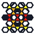 thumbnail image 2 of Homawoo, Richard 20x20 White Modern Wood Framed Museum Art Print Titled - Hexagon Pattern-24, 2 of 4
