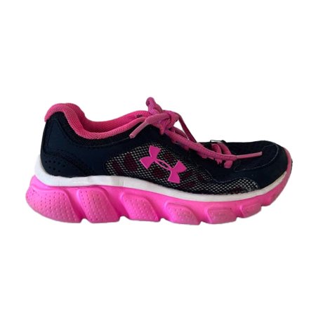 Pre-owned: Under Armour Girls Black | Pink Sneakers size: 11 Toddler (Good)