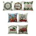 thumbnail image 4 of Yidarton Home Linen Christmas Theme Pillowcase Garland Pet Letter Pillow Case Cushion Cover, 4 of 7