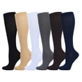 thumbnail image 6 of Europe and the United States style elastic socks solid color pressure socks outdoor running stockings-navy blue-XXL, 6 of 6