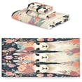 thumbnail image 2 of Coolnut Alpaca Flowers Towels 3 Pack Bath Towels for Bathroom Set Soft Cotton Highly Absorbent Lightweight & Quickdry Towel Set 1 Bath Towel,1 Hand Towel,1 Washclothe Wash cloth, 2 of 6