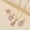 Pink 1, variant on 4PCS Elegant Jewelry Set Shining Zircon Necklace Earrings Ring Set Waterdrop Love Heart Diamond Pendant For Banquet Party Jewelry Women Gifts