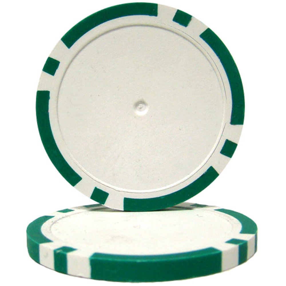Green Blank Poker Chips 14 Gram