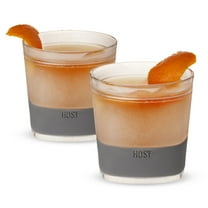 Host Freeze Cooling Cups, Whiskey Glasses, Liquor Gifts, 9oz Set of 2, Grey