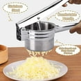 thumbnail image 2 of Large Potato Ricer Heavy Duty Stainless Steel Potato Masher And Ricer Kitchen Tool,press And Mash Kitchen Gadget For Perfect Mashed Potatoes -zz, 2 of 5