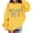 Yellow, variant on KAUOD Oversized Pullover Sweatshirt for Girls Boys 2026 Trendy Preppy Crewneck Sweat Shirt Kids Second Grade Back to School Clothes