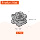 thumbnail image 2 of 5 Piezas de Parche Bordado de Rosa Gris, Parches Decorativos de Flor 3D para Vestidos y Jeans de Mujer, 2 of 7