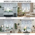 thumbnail image 3 of Blue Beige Coastal Swag Valances for Windows, Kitchen Curtains 36 Inch Length 2 Panels Set, Beach Starfish Summer Eucalyptus Ombre Short Curtains for Small Windows Rod Pocket Cafe Curtains 28"x36", 3 of 8