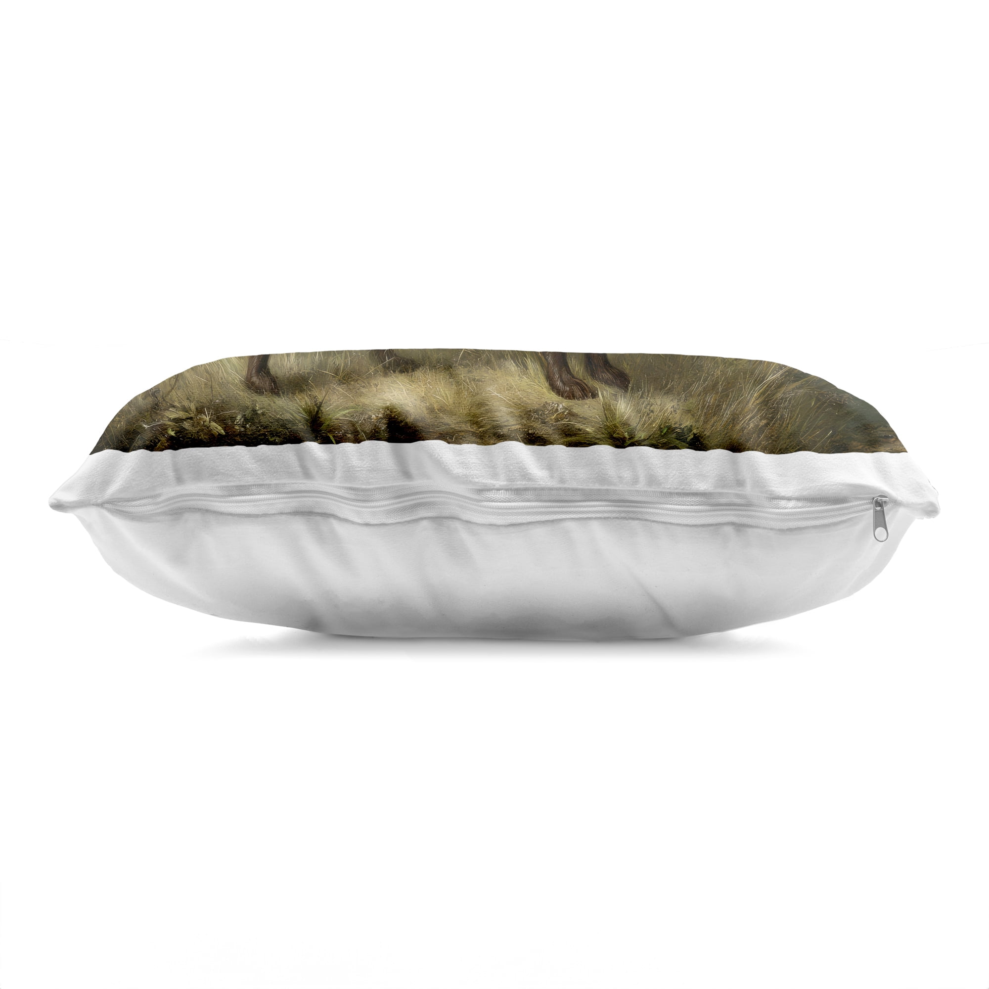 Stupell Industries On Alert Brown Labrador Decorative Printed Throw Pillow, design by Petal Prints Design, 14 x 7 x 20