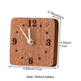 thumbnail image 3 of Jiibva Wood Desk Clock, Non Ticking Silent Clock for Shelf, Table, Mantel Or Bedside, Modern Desk Clock Bedside Clock Home Decorative Small Table Clock, 3 of 7