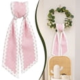 thumbnail image 2 of Wreath Sash for Front Door Cotton Satin Ribbon Garland Accessories Wreath Sash for Holiday Weddings Yard Doorway Indoor Outdoor Bow Streamer DIY Decoration, 2 of 6