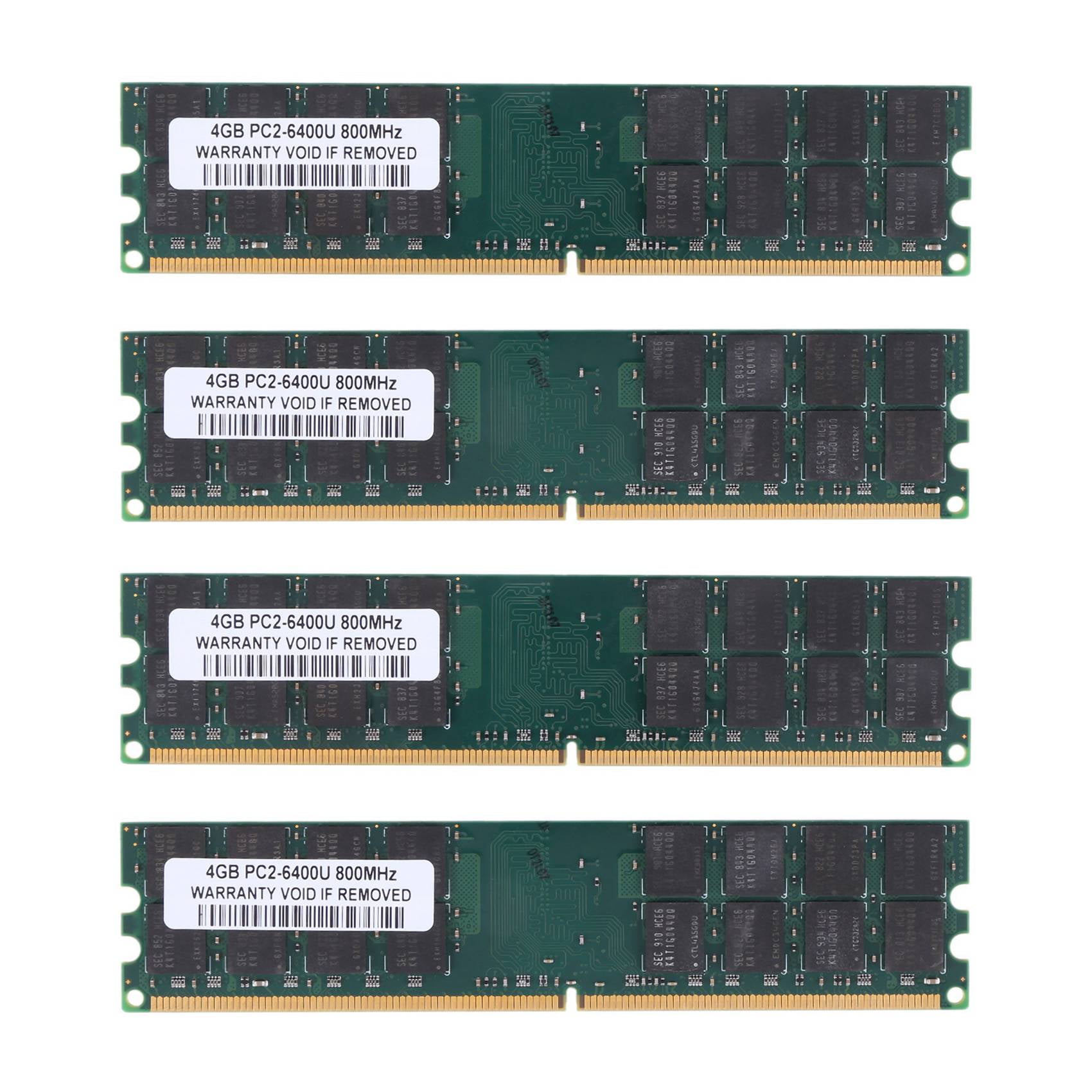 240-pin DIMM, 800MHz 4GB kit Genuine A-Tech Brand 2GBx2 DDR2 PC2-6400 Desktop Memory Modules