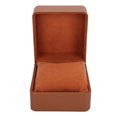 thumbnail image 3 of Caja de almacenamiento de reloj de cuero PU, caja de regalo con almohada suave para reloj, collar, pulsera, marrón, 3 of 5