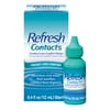 Refresh Contacts Contact Lens Comfort Drops Artificial Tears Contact Lens Rewetter, 12 ml