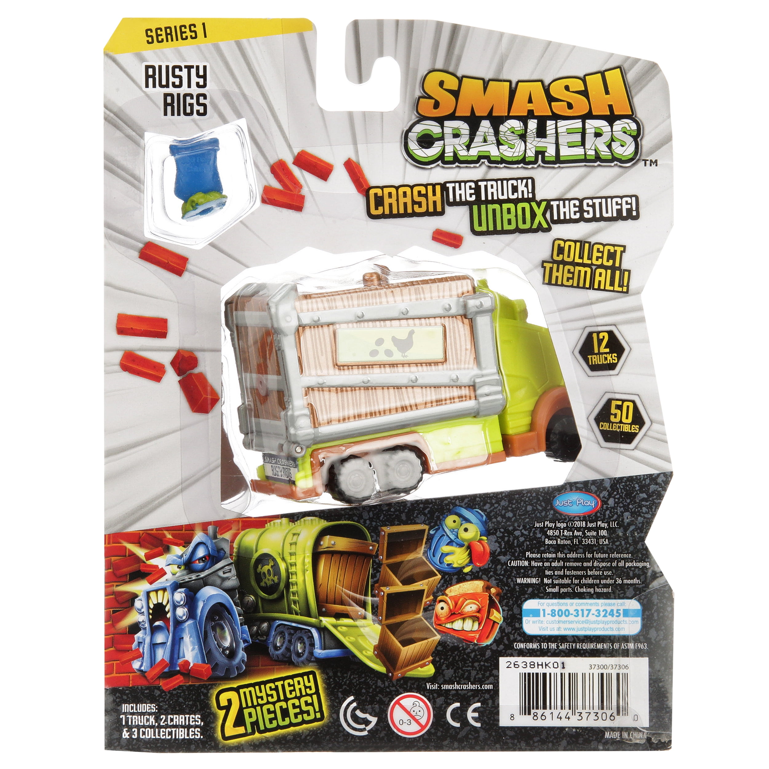 .com: Smash Crashers 3-Pack, Turnpike Ted, Rusty Rigs