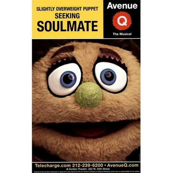 Pop Culture Graphics MOV453631 Avenue Q Broadway - Style B Movie Poster, 11 x 17