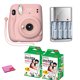 thumbnail image 1 of Cámara de película instantánea Fujifilm instax mini 11 (rosa) - Kit con 40 hojas de película FUJIFILM 16654774, 1 of 5
