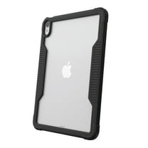 onn. Slim Rugged Tablet Case for iPad (A16), iPad (10th generation) - Black/Clear