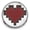 Maroon, variant on Snap Jewelry 18MM Green Pixel Heart Ginger Charm Button