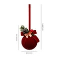 thumbnail image 2 of Christmas Tree Decor Christmas Flocked Bell Christmas Tree Ornamental Pendant（D）, 2 of 7