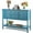 Blue, variant on Giantex Buffet Sideboard, Wood Console Table w/2 Drawers and 2 Storage Cabinets, Ideal for Living Room Kitchen Dining Room Hallway, Brown