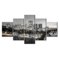 thumbnail image 1 of TISHIRON 5PCS Framed Canvas Wall Art Set,60"x32" Richmond, Virginia Panoramic Cityscape Canvas Art Decor, 1 of 7