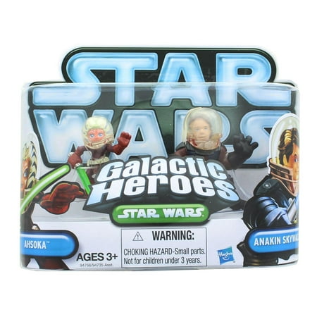 Star Wars Galactic Heroes Ahsoka & Anakin Skywalker Mini Figure, 2 Pack