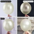 thumbnail image 4 of White Sand Balloons 50 pcs 12 Inch Pearl Beige Cream Ivory Latex Helium Balloons for Wedding Boho Neutral Theme Graduation Baby Shower Gender Reveal Birthday Party Decorations White-Z41, 4 of 14
